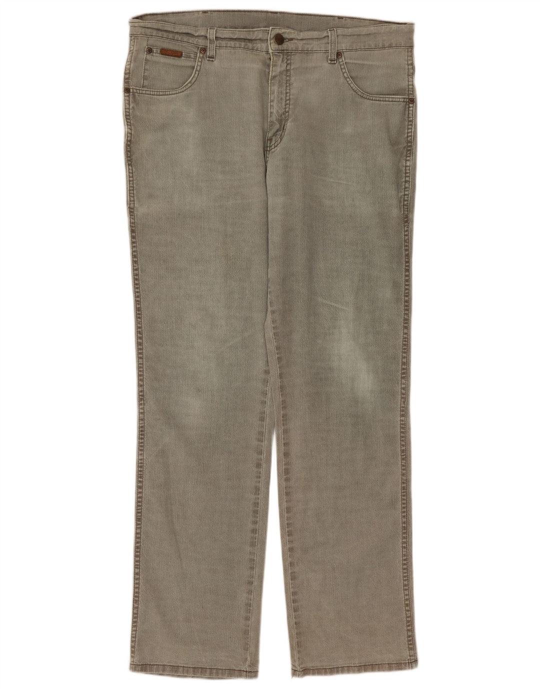 Wrangler Herre Texas Stretch Straight Jeans W36 L32 Grå Bomuld