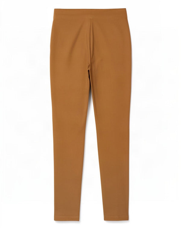 Zara Dame Skinny Casual Bukser XS W24 L26 Beige Viscose