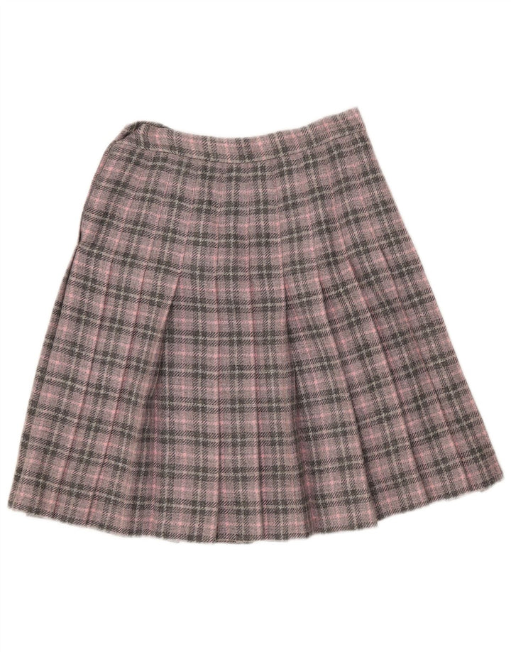 Vintage A-line nederdel til kvinder W26 lille pink ternet