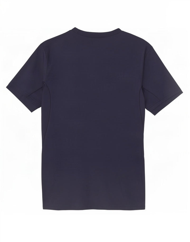Under Armour Herre Heat Gear T-Shirt Top Medium Navy Blue Polyester