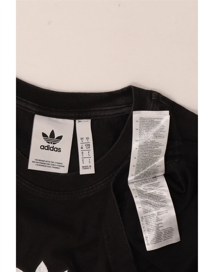 Adidas herre T-shirt top lille sort bomuld