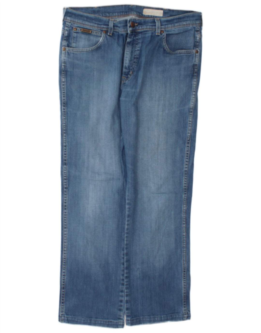 Wrangler Herre Texas Stretch Straight Jeans W36 L29 Blå Bomuld