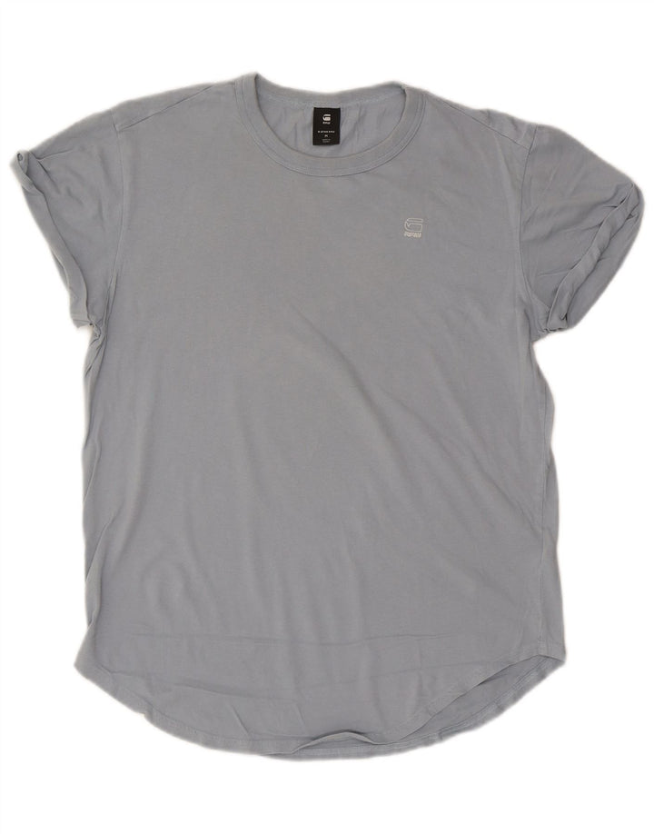 G-STAR Womens T-Shirt Top UK 14 Medium Blue Cotton