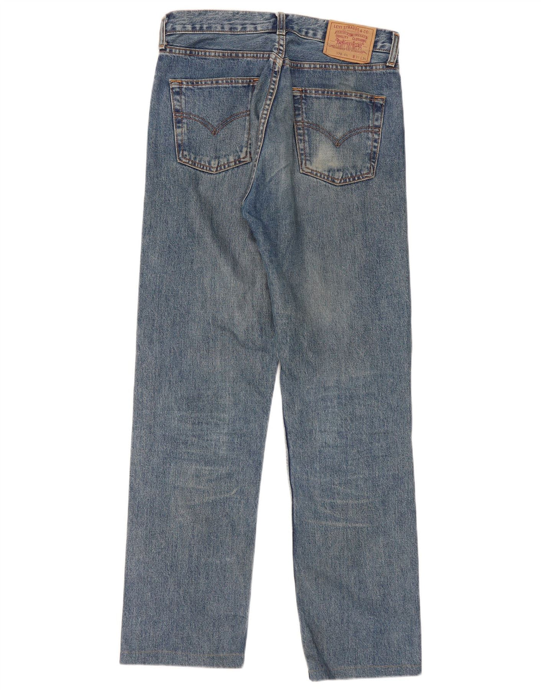 Levi's Dame 590 Straight Jeans W31 L32 Blå Bomuld