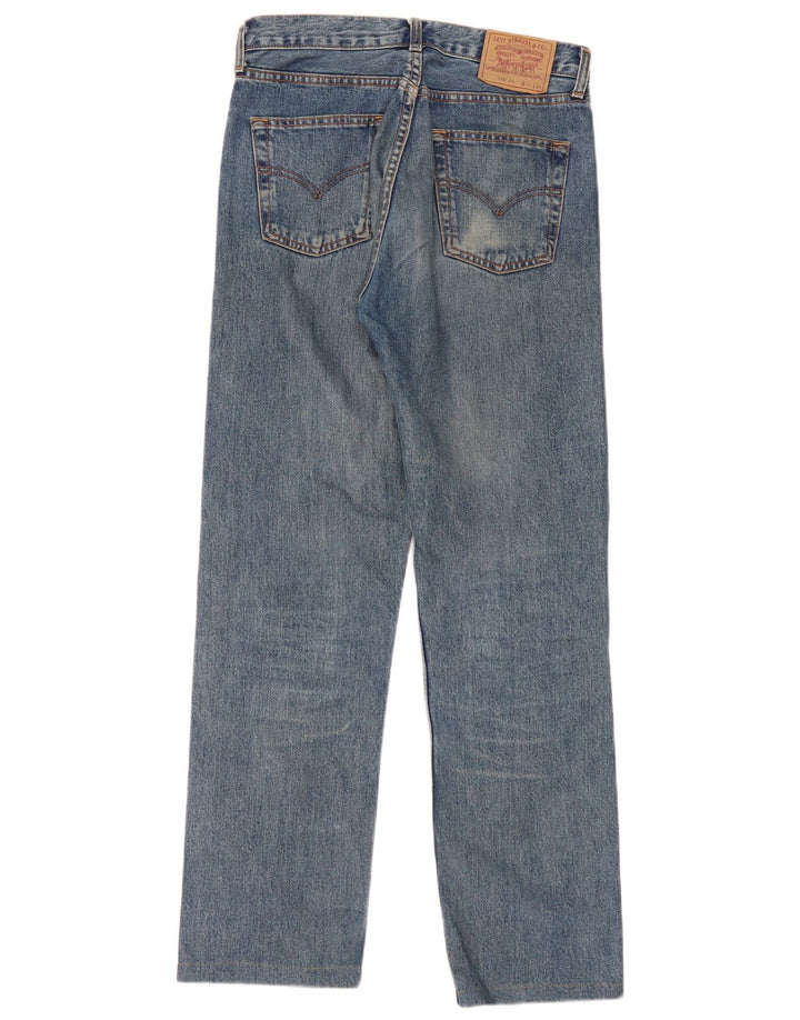 Levi's Dame 590 Straight Jeans W31 L32 Blå Bomuld
