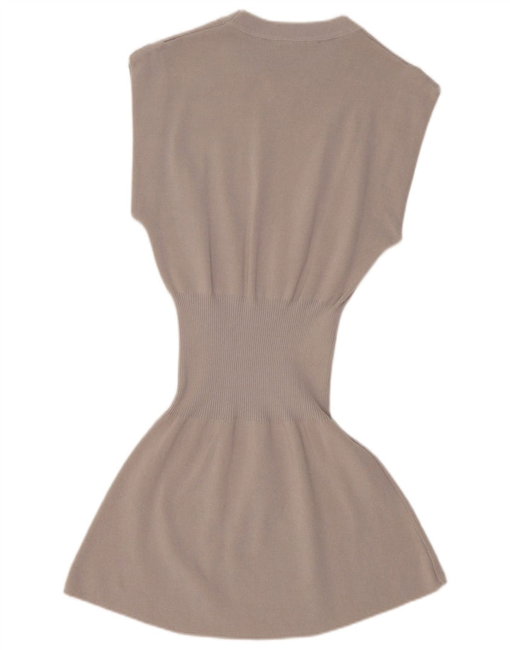 ZARA Jumperkjole til kvinder UK 8 Lille Grå