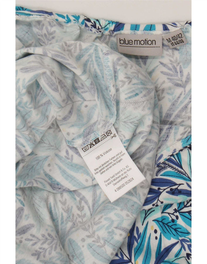Blue Motion Dame Maxi Halter Dress EU 40/42 Medium Blue Floral Viscose