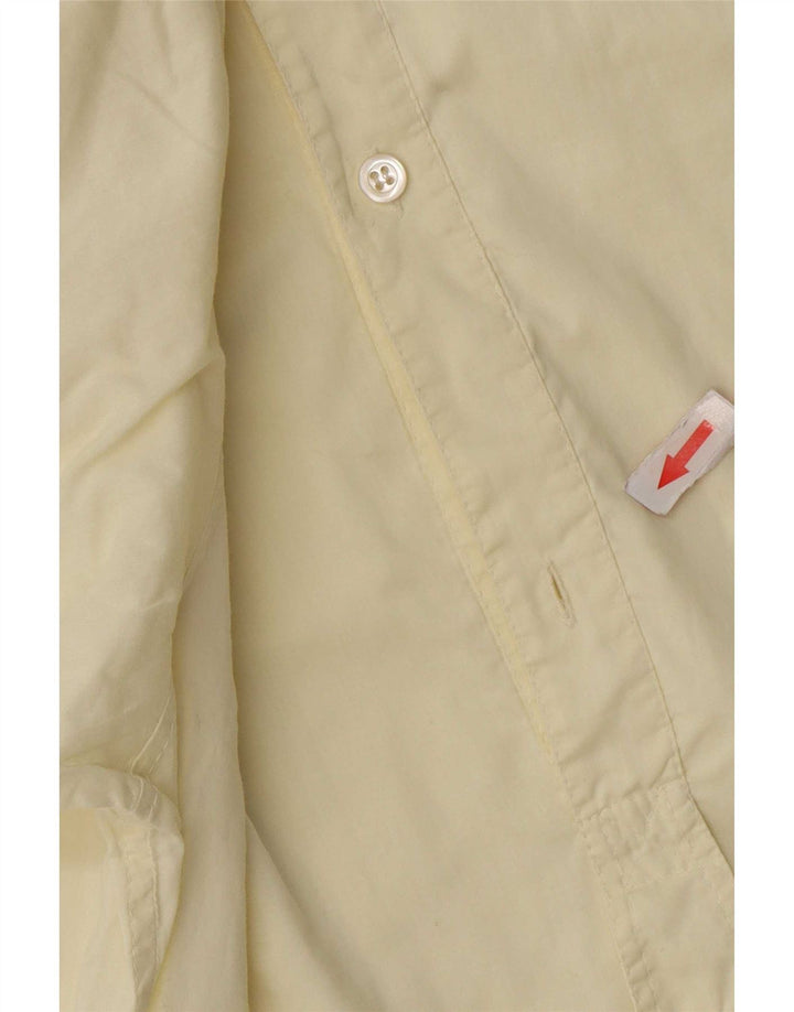 Umberto Ginocchietti Herre Kortærmet Pullover Shirt IT 52 Stor Gul
