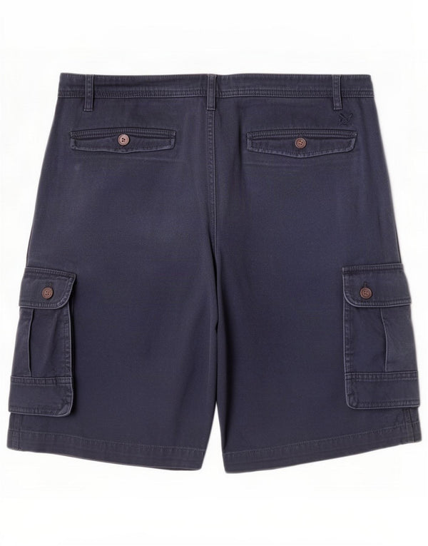 Crew Clothing Herre Cargo Shorts XL W40 Navy Blue Cotton