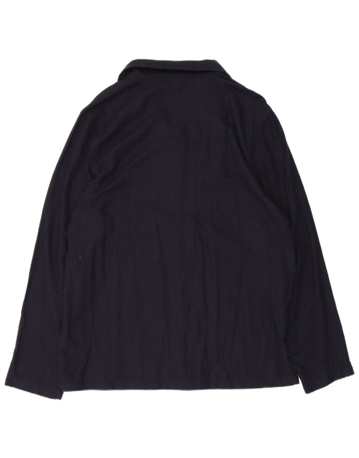 Tommy Hilfiger Herreskjorte Stor marineblå ternet viskose