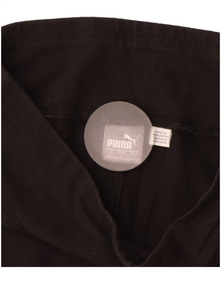 PUMA Womens Leggings UK 8 Small Black Bomuld