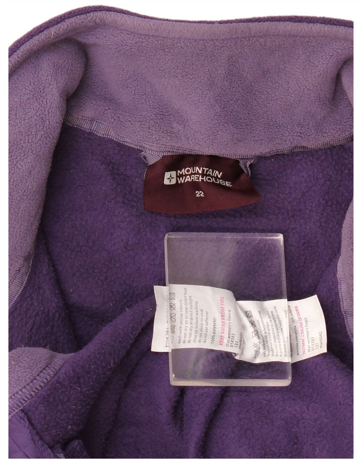 Mountain Warehouse Dame Fleecejakke UK 22 3XL Lilla Polyester