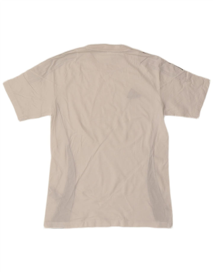 ADIDAS Mens T-Shirt Top Small White Colourblock Cotton