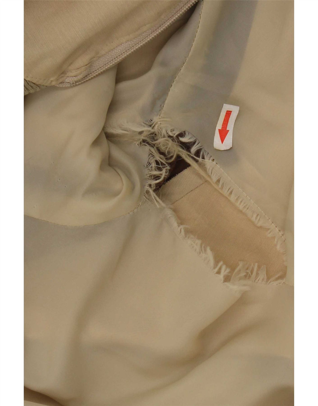 Vintage Bomber Jacket UK 42 XL Beige Colourblock Polyester