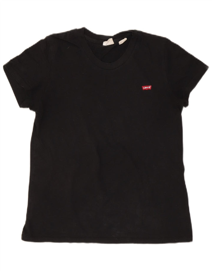 Levi's Dame T-Shirt Top UK 6 XS Sort