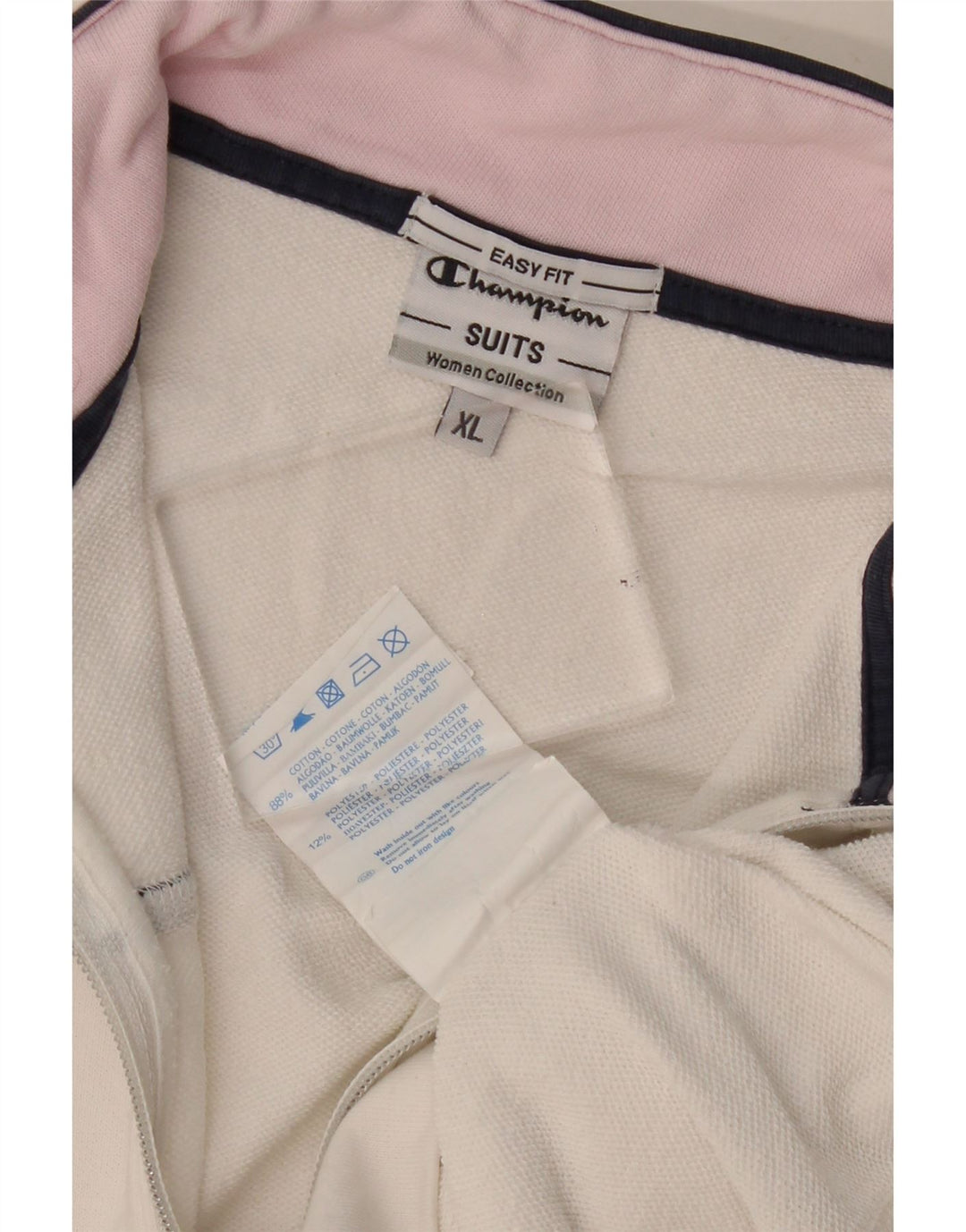 Champion Womens træningsdragt Topjakke UK 18 XL Hvid Bomuld