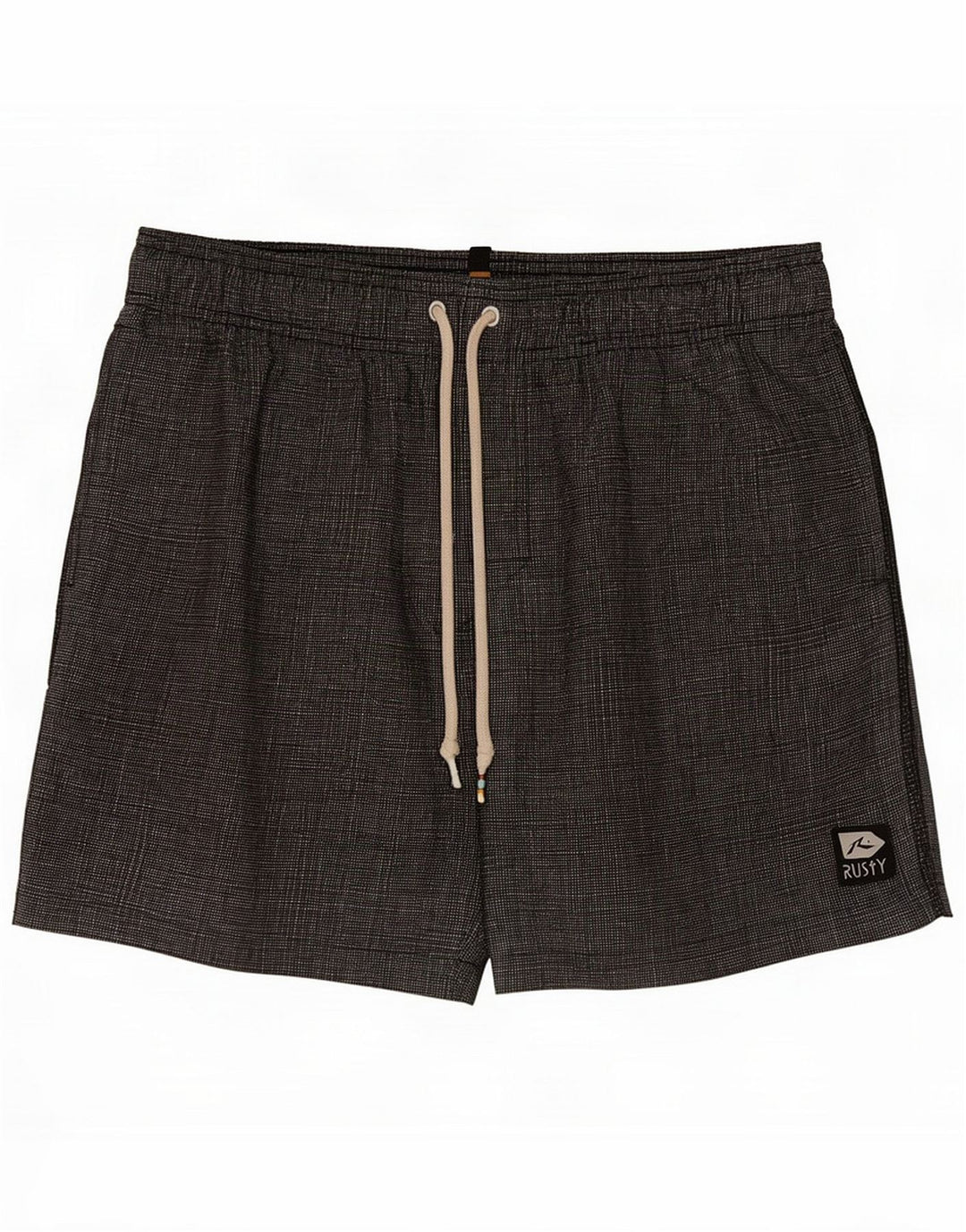 Vintage Badeshorts til mænd Medium Sort Polyester