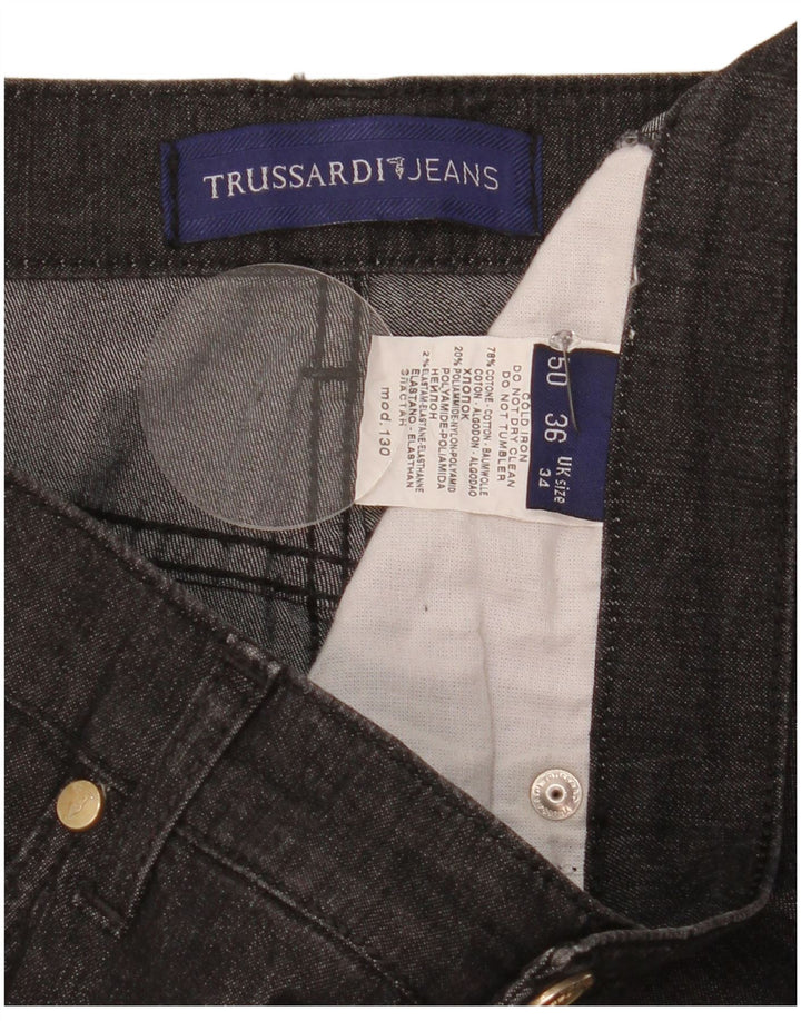 Trussardi Dame Bootcut Jeans W34 L29 Sort Bomuld