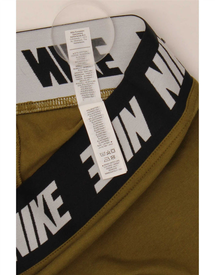Nike Dame Grafiske Leggings UK 14 Stor Khaki Bomuld