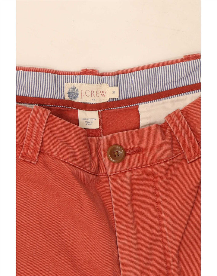 J. Crew Chino Shorts til mænd Medium W31 Rød Bomuld