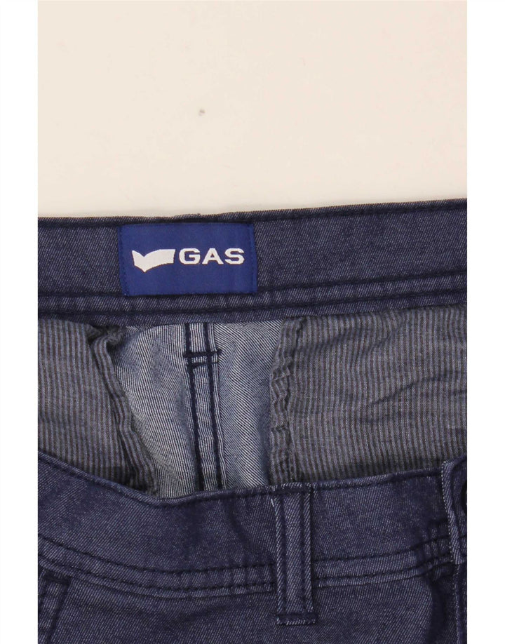Gas Herre Cargo Shorts Medium W32 Marineblå Bomuld