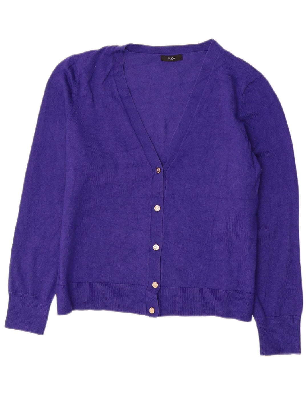 M&Co Dame Cardigan Sweater UK 16 Large Purple Viscose