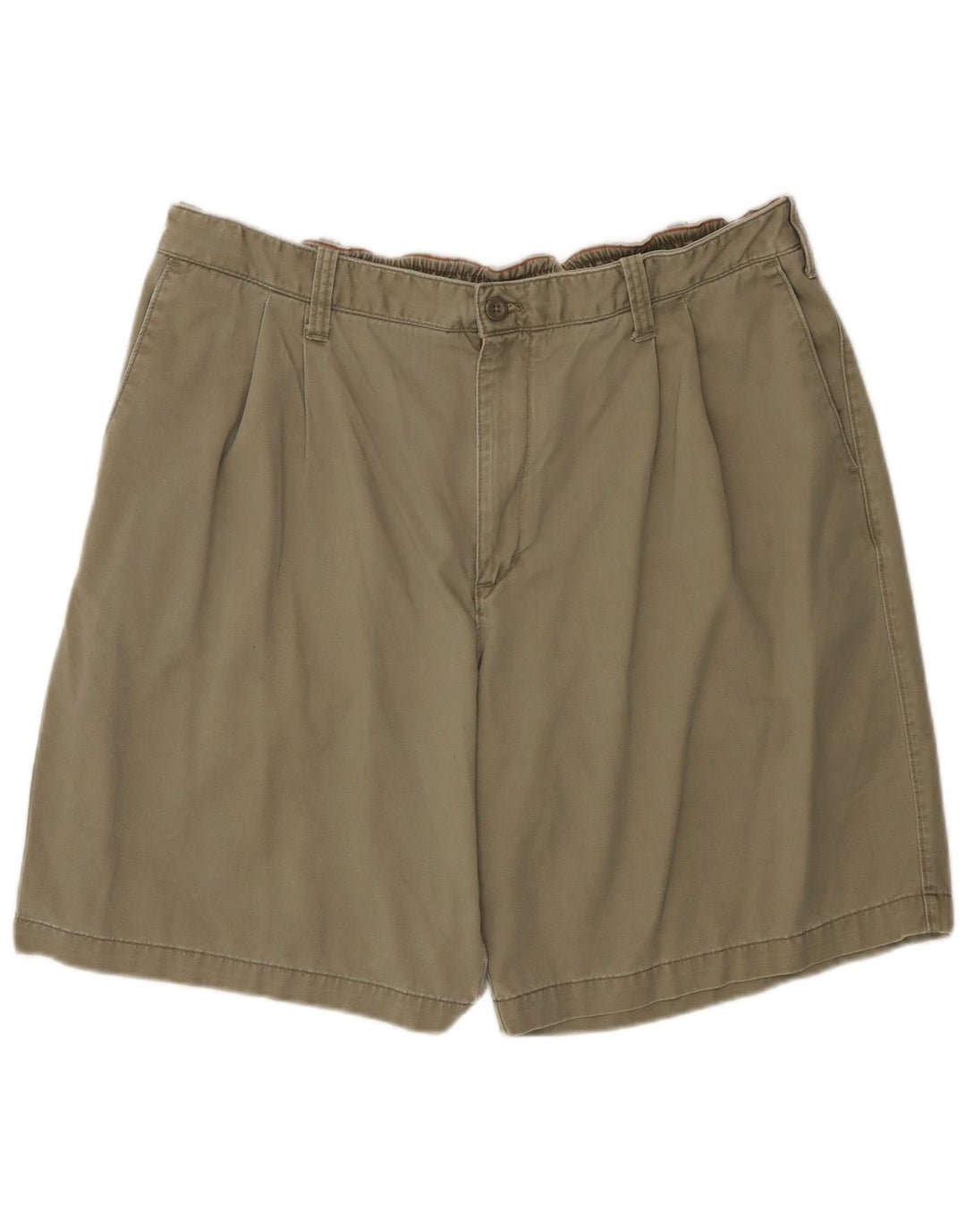 Eddie Bauer Herre høje pind chino shorts W42 2XL Khaki Bomuld