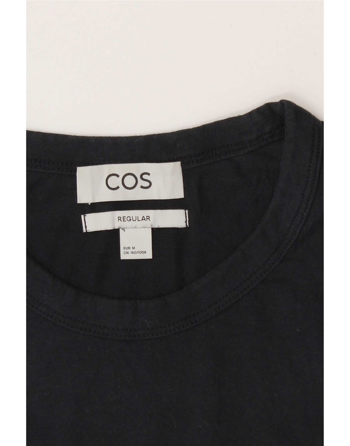Cos Herre Regular T-Shirt Top Medium Navy Blue