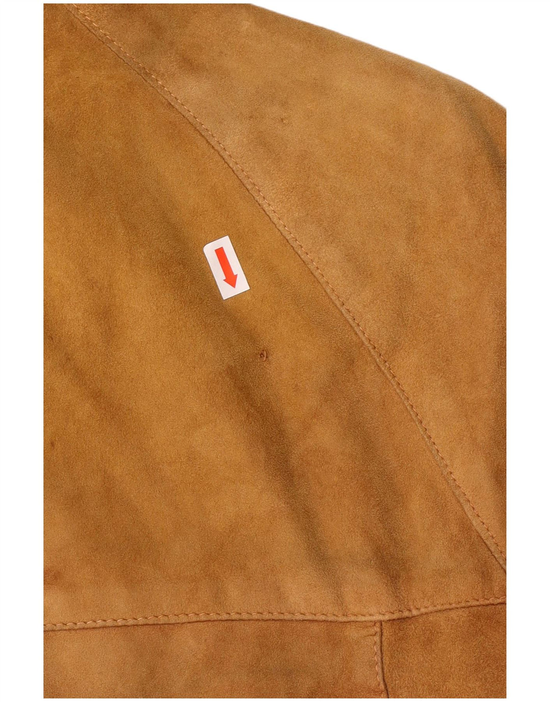 Vintage dame bomber ruskindsjakke UK 12 medium brunt læder