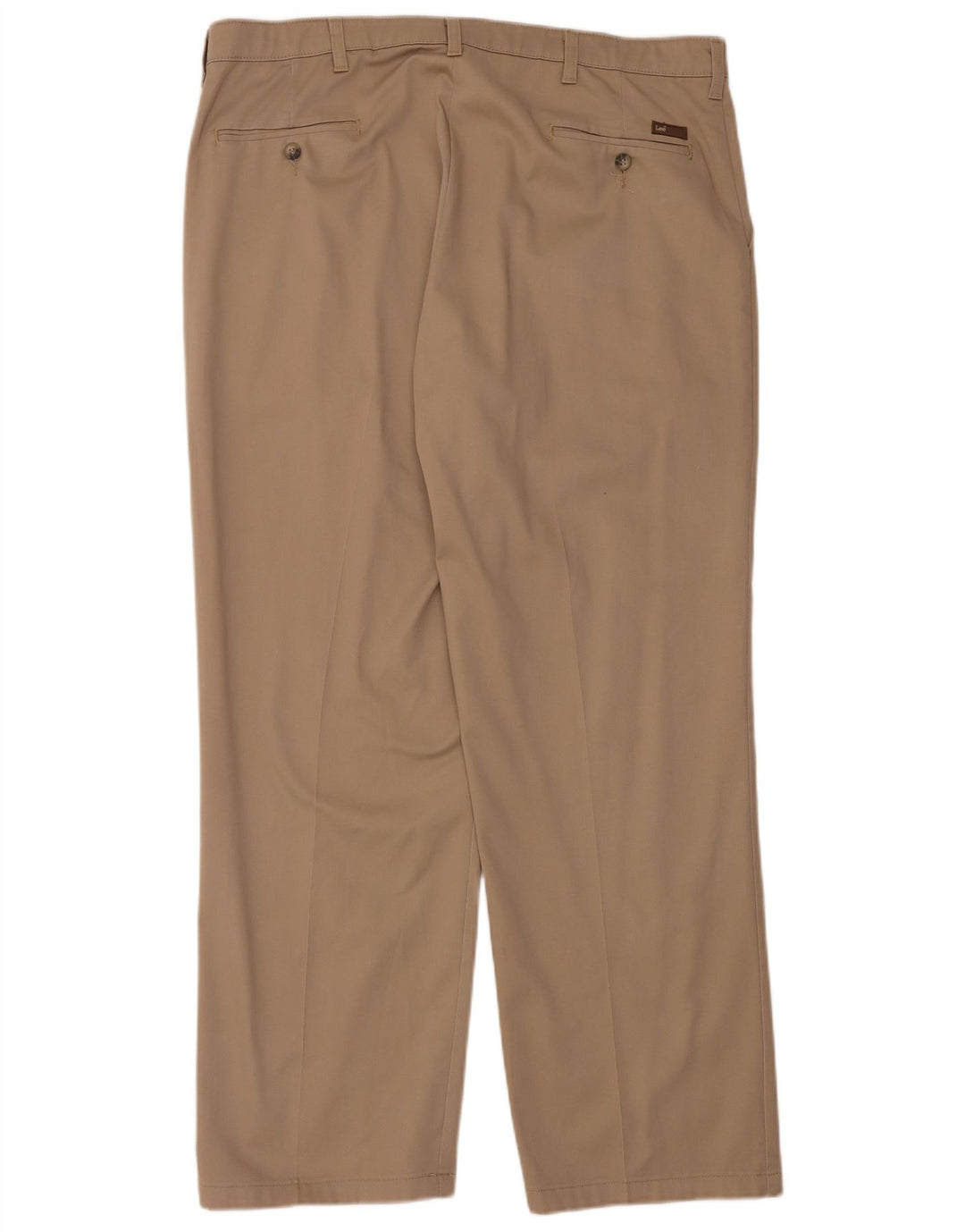 LEE Herre Custom Fit Straight Chino Bukser W40 L32 Beige Bomuld