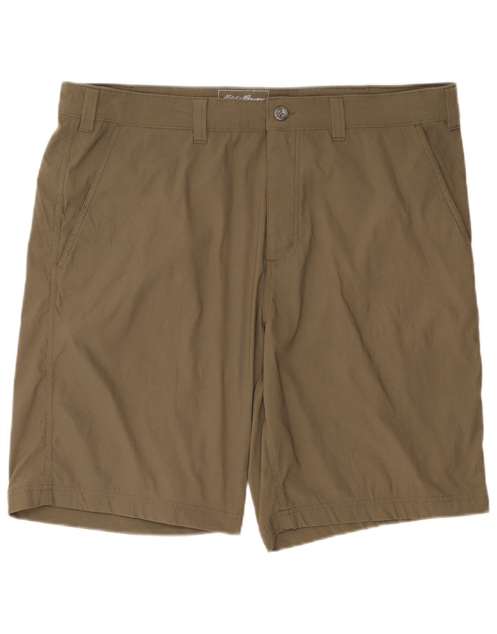 EDDIE BAUER Chino Shorts til mænd W40 XL Khaki Nylon