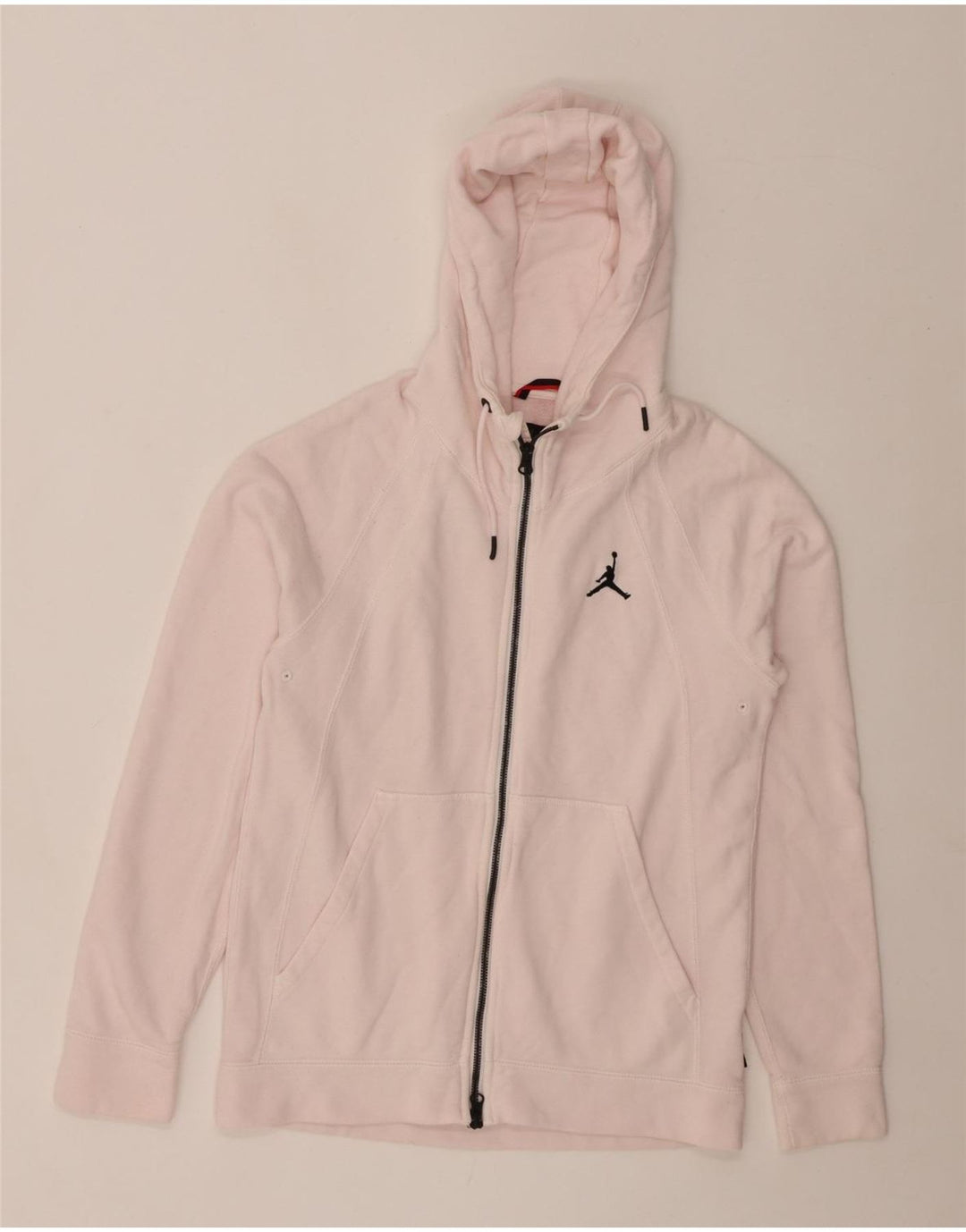 JORDAN Hættetrøje til kvinder med lynlås UK 12 Medium Pink Bomuld