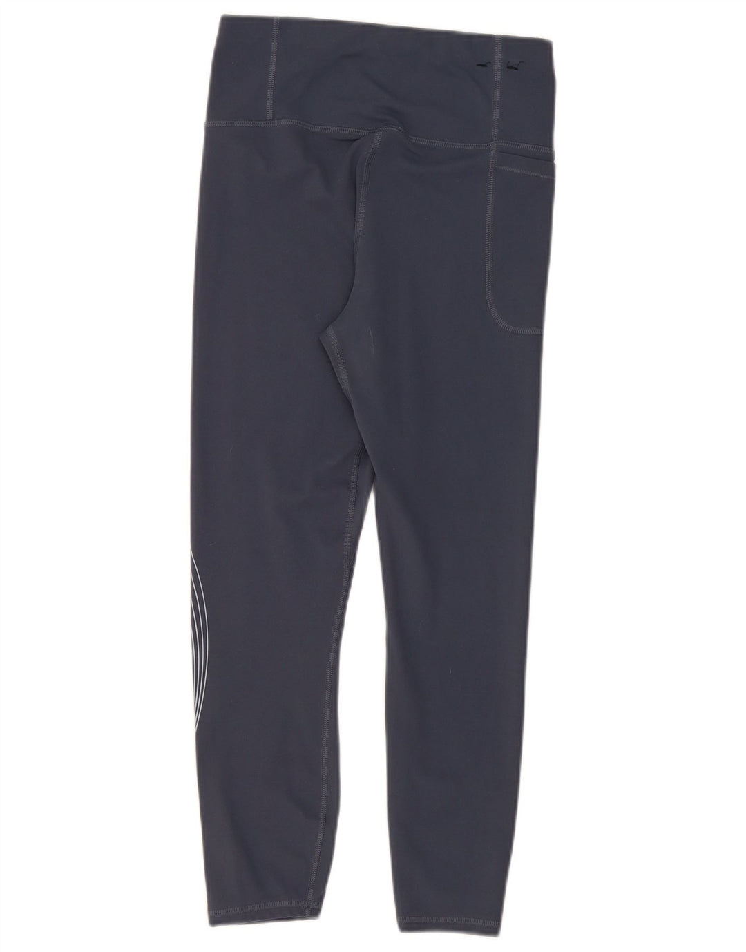 Under Armour Kvinders Grafiske Crop Leggings UK 12 Medium Blue Polyester