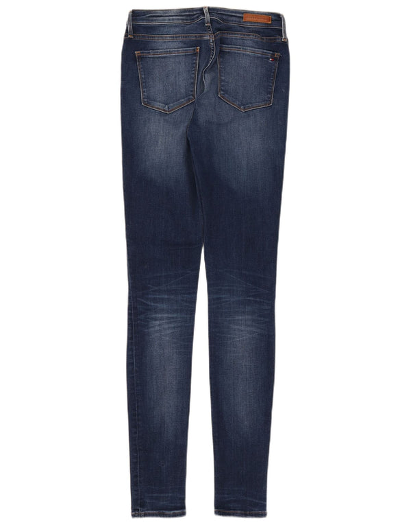 Tommy Hilfiger Dame Como Skinny Jeans W28 L32 Blå Bomuld
