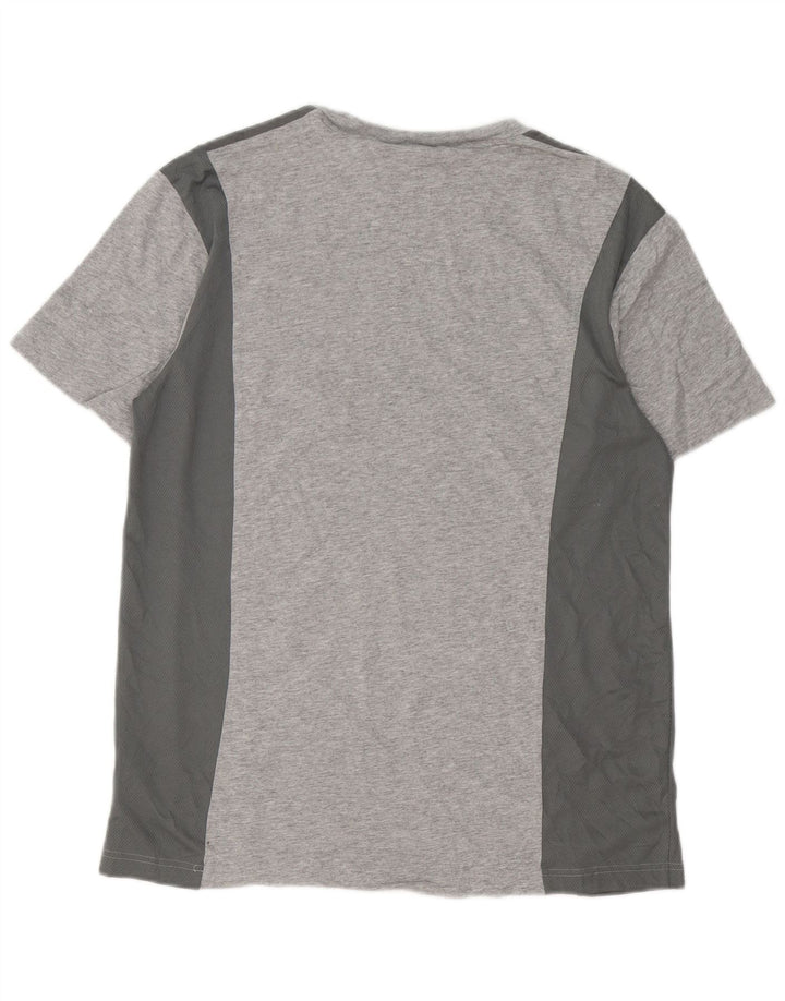 Adidas T-shirt top mellem grå bomuld til mænd