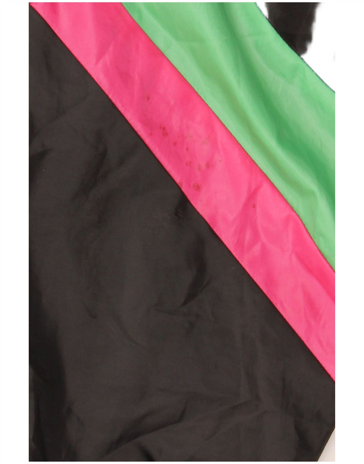 Vintage træningsdragt til mænd Topjakke XL Sort Colourblock Polyester