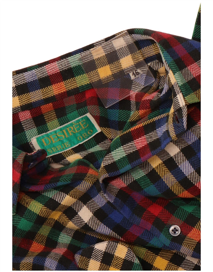 Desiree Herre flannelskjorte str. 16 Stor flerfarvet tern