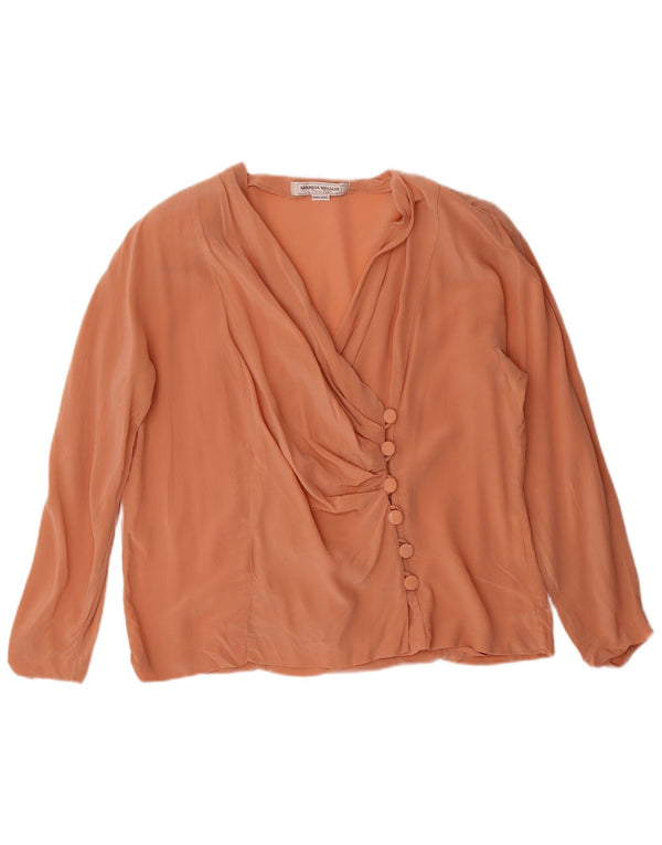 Marina Rinaldi Dameskjortebluse Str. 23 Medium Orange Silke