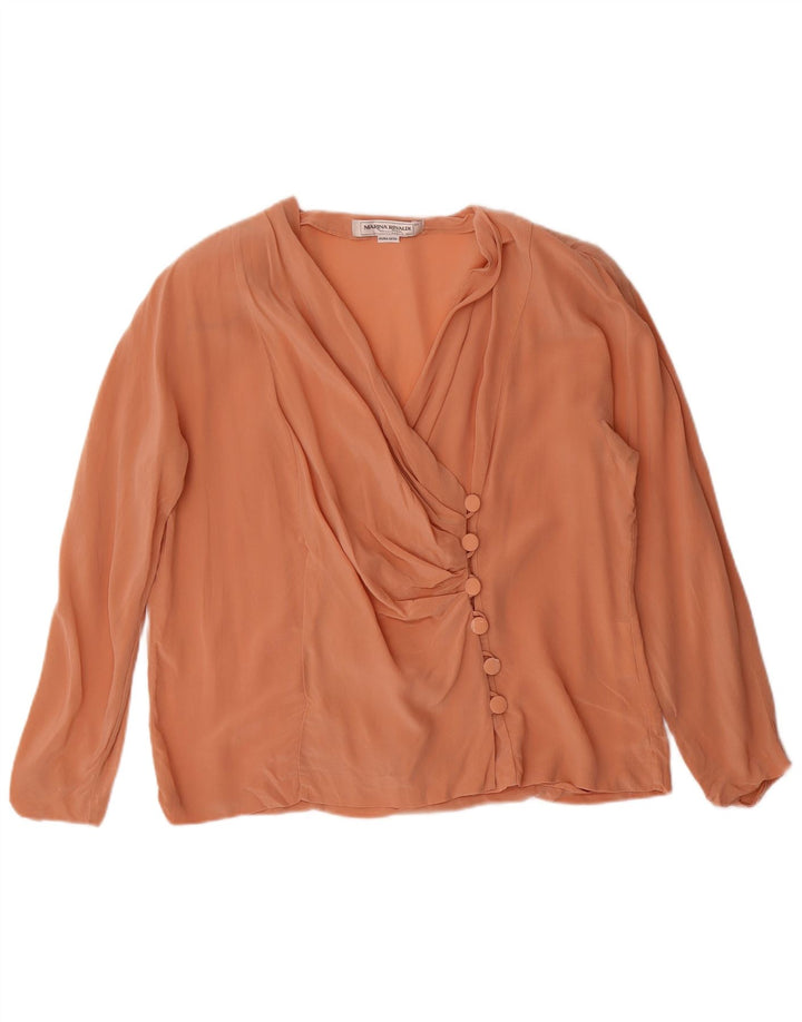 Marina Rinaldi Dameskjortebluse Str. 23 Medium Orange Silke