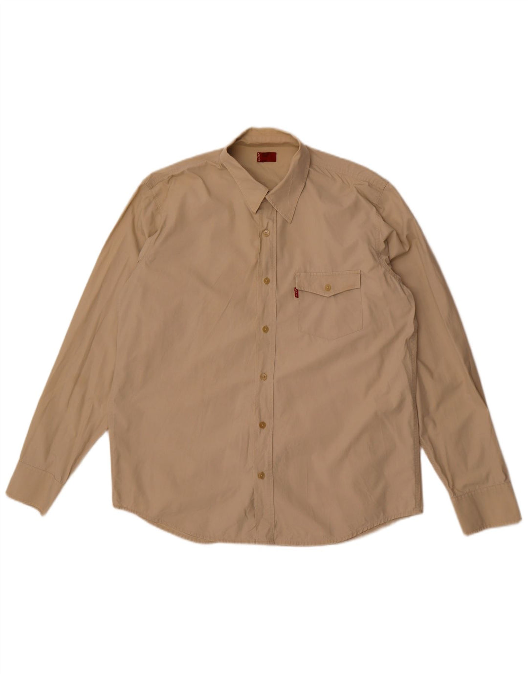 Levi's Herreskjorte Stor Beige Bomuld