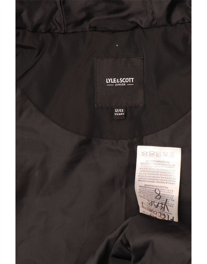 Lyle & Scott drenge hættejakke polstret 12-13 år sort polyester