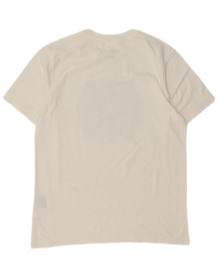 Jordan Herre grafisk T-shirt Top Medium hvid bomuld