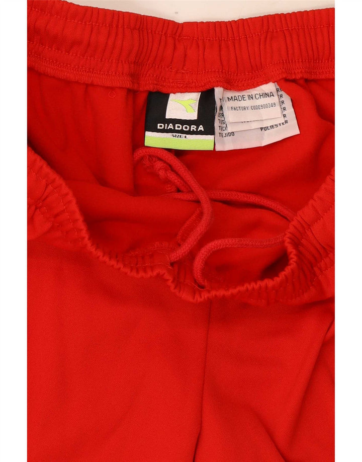 Diadora Herre Bermuda Sportshorts Store Røde Colourblock Polyester