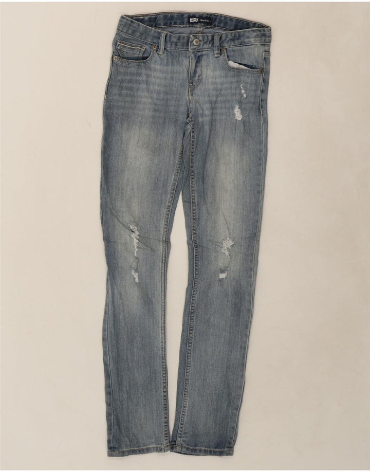 LEVI'S Girls Boyfriend Slim Jeans 13-14 Years W26 L28 Blue Cotton Vintage Levi's and Second-Hand Levi's from Messina Hembry 