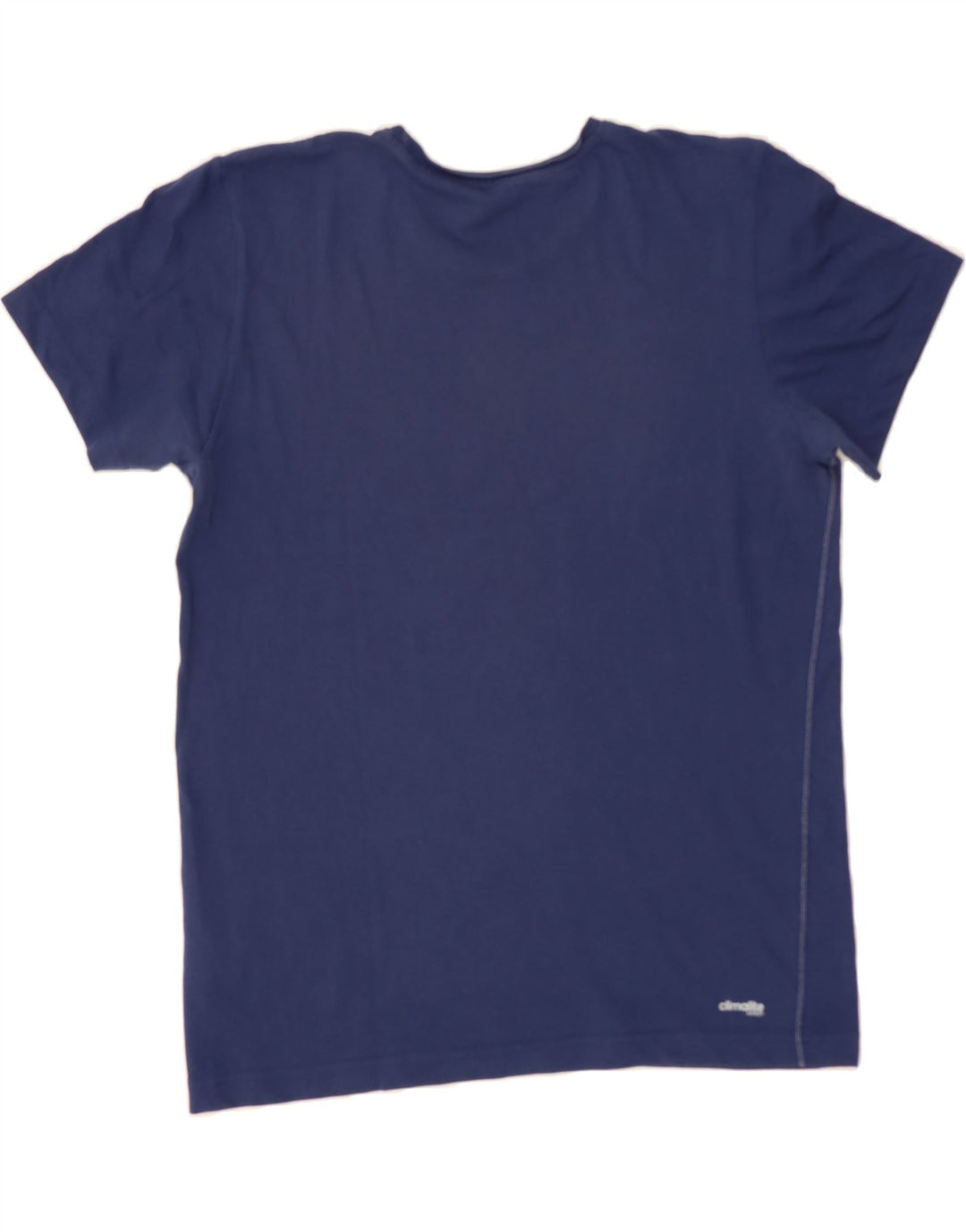 ADIDAS Mens Climalite T-Shirt Top Medium Navy Blue Cotton Vintage Adidas and Second-Hand Adidas from Messina Hembry 