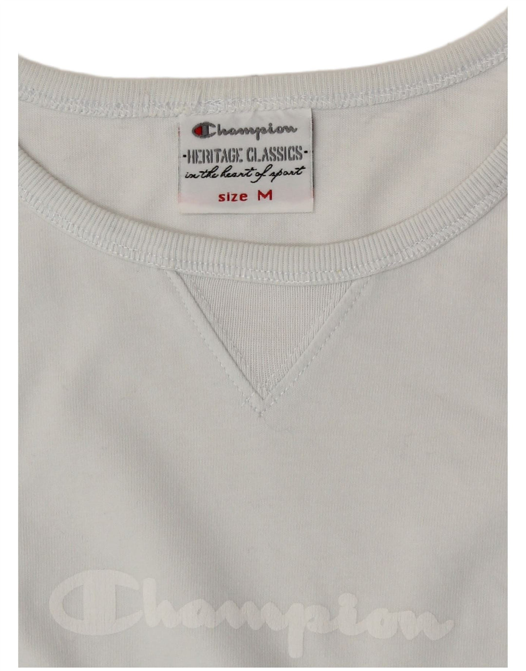 Champion Womens Heritage Classics Grafisk Top Langærmet UK 12 Medium Blue