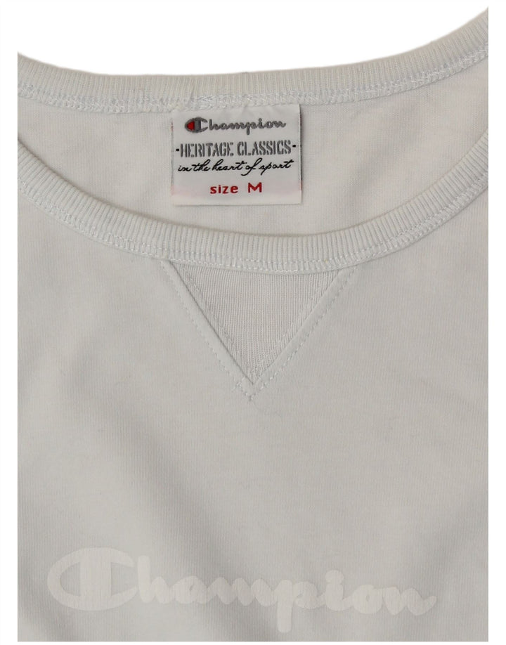 Champion Womens Heritage Classics Grafisk Top Langærmet UK 12 Medium Blue