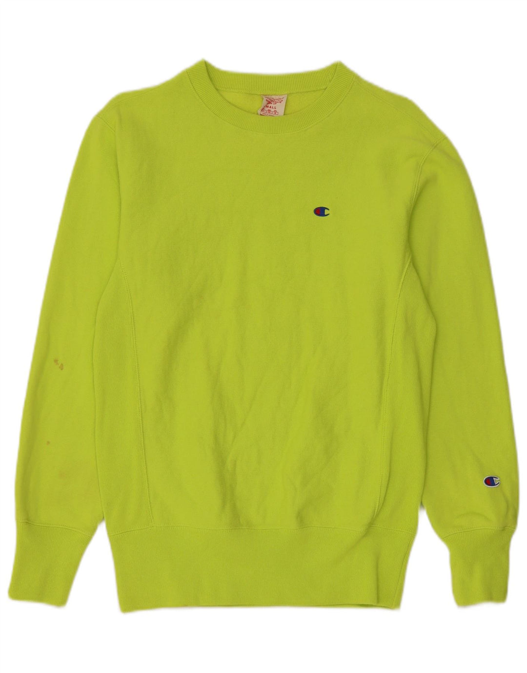 Champion Dame Sweatshirt Jumper UK 10 Lille grøn bomuld