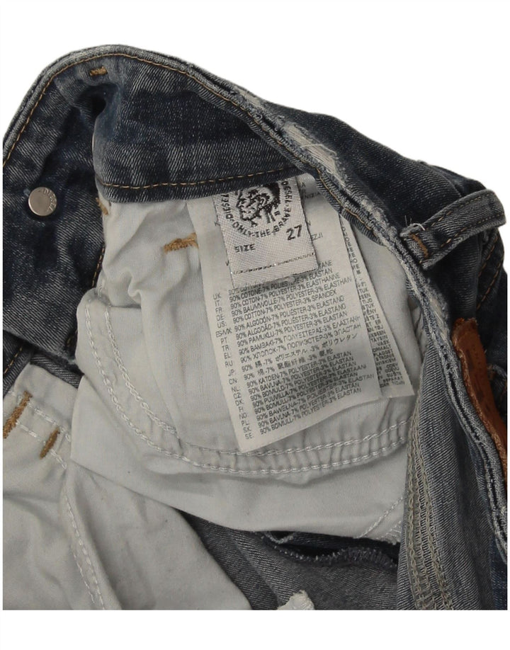 Diesel Dame Straight Jeans W27 L30 Blå Bomuld