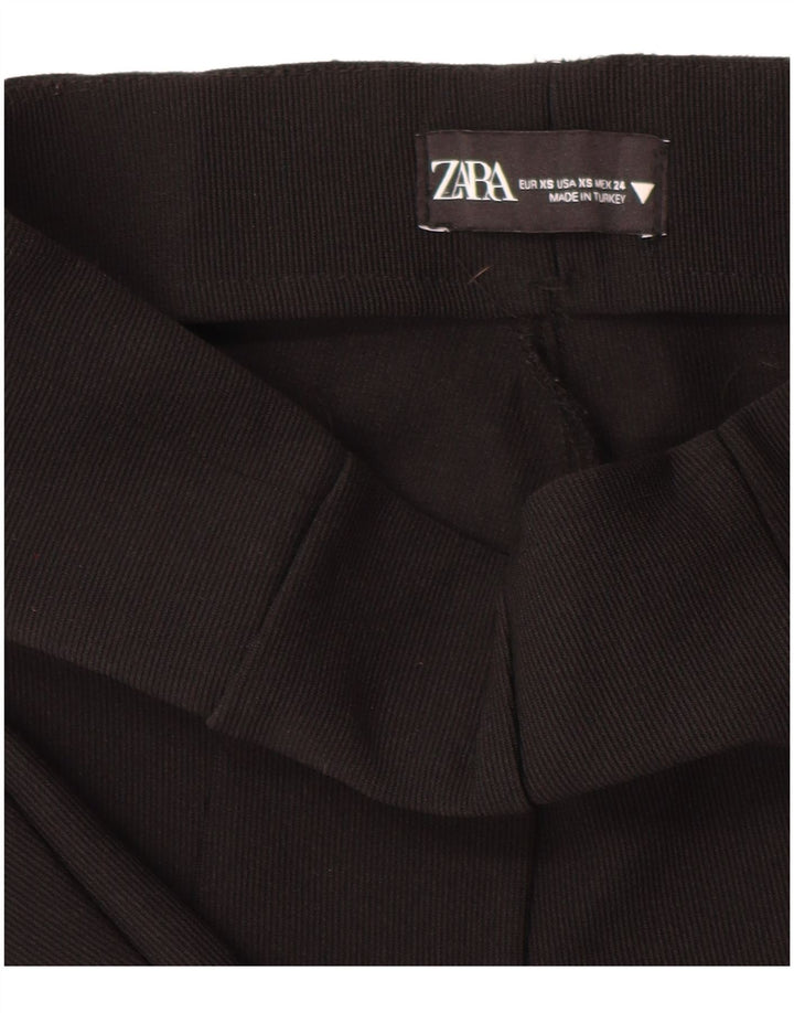 Zara Dame Flare Leggings UK 6 XS Sort